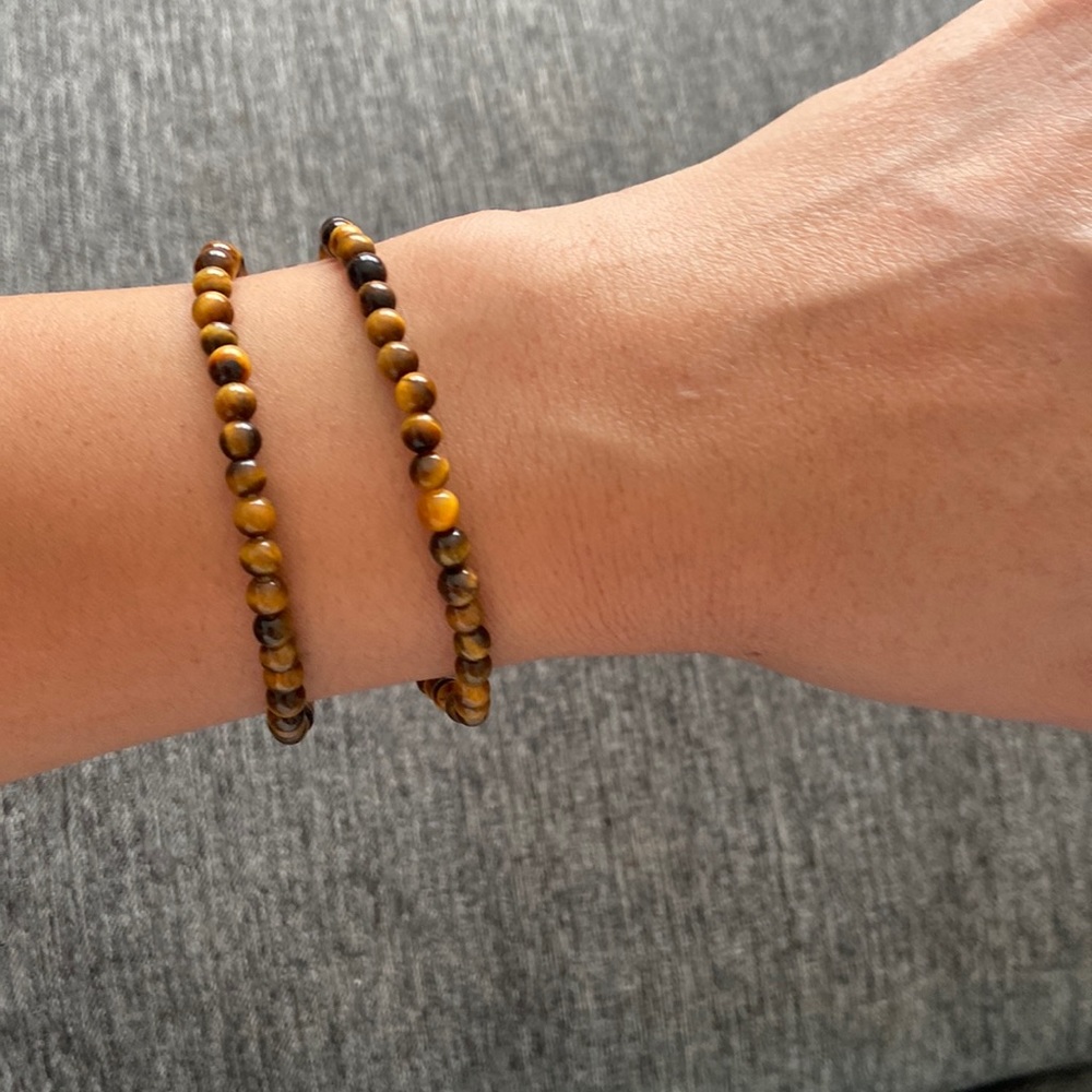 Tigers Eye bead bracelets